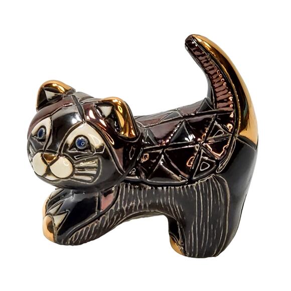 Artesania Rinconada Black Kitten 1715 Rinca Babies Platinum Gold Animalcore - Picture 3 of 12